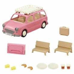 Sylvanian Families 5535 : Le Monospace Rose Et Set De Pique-nique -Boutique Djeco p10 FULL