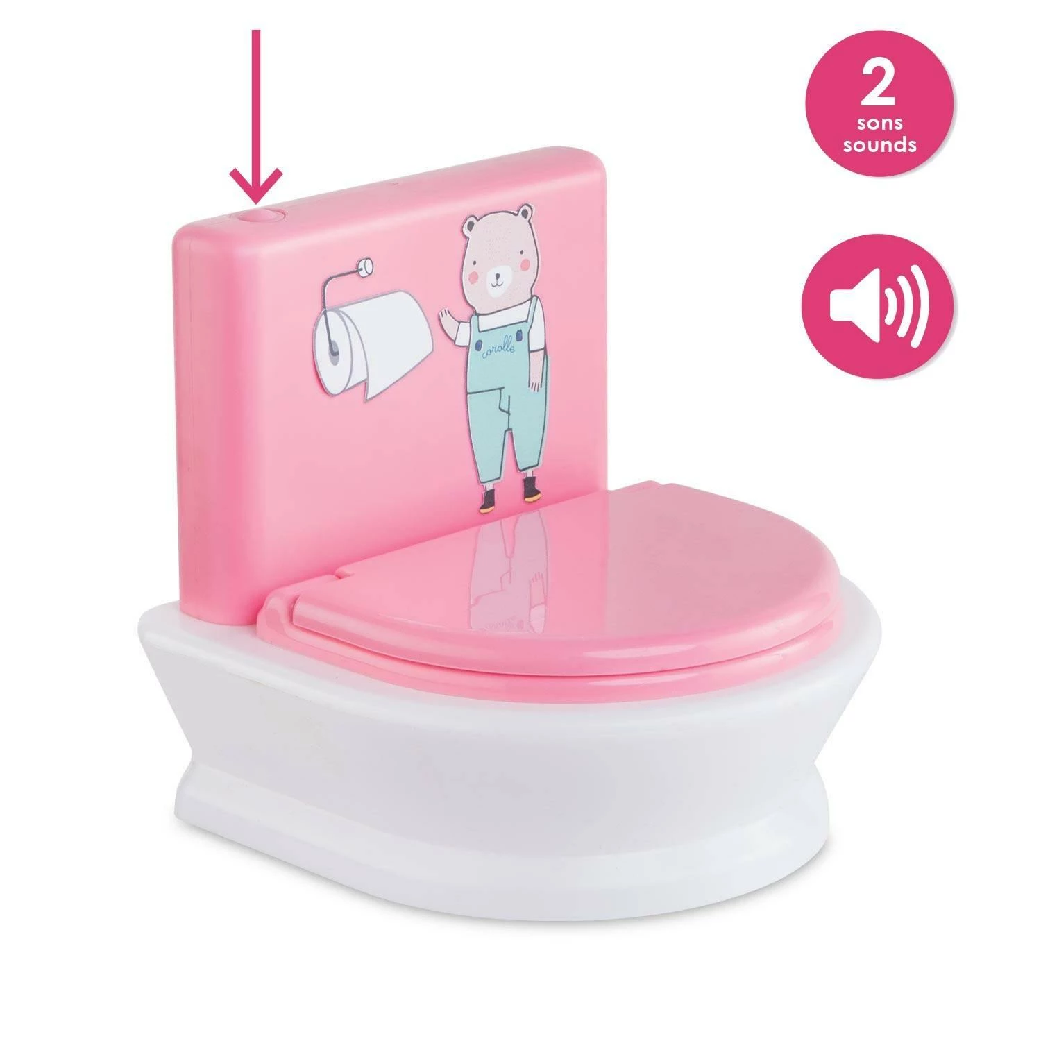 Accessoires Pour Ma Corolle Poupée 36cm Et Mon Grand Poupon 30cm: Toilettes Interactives 1 Accessoires Pour Ma Corolle Poupée 36cm Et Mon Grand Poupon 30cm: Toilettes Interactives