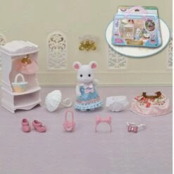 Sylvanian Families 5540 : La Valisette De Mode Et Grande Soeur Souris Marshmallow