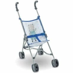 Accessoire Pour Poupon Corolle 36/42/52 Cm : Poussette Canne Bleue
