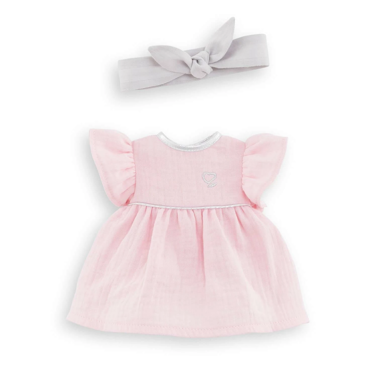 Vêtement Pour Poupée 36cm Ma Corolle: Robe & Bandeau 1 Vêtement Pour Poupée 36cm Ma Corolle: Robe & Bandeau