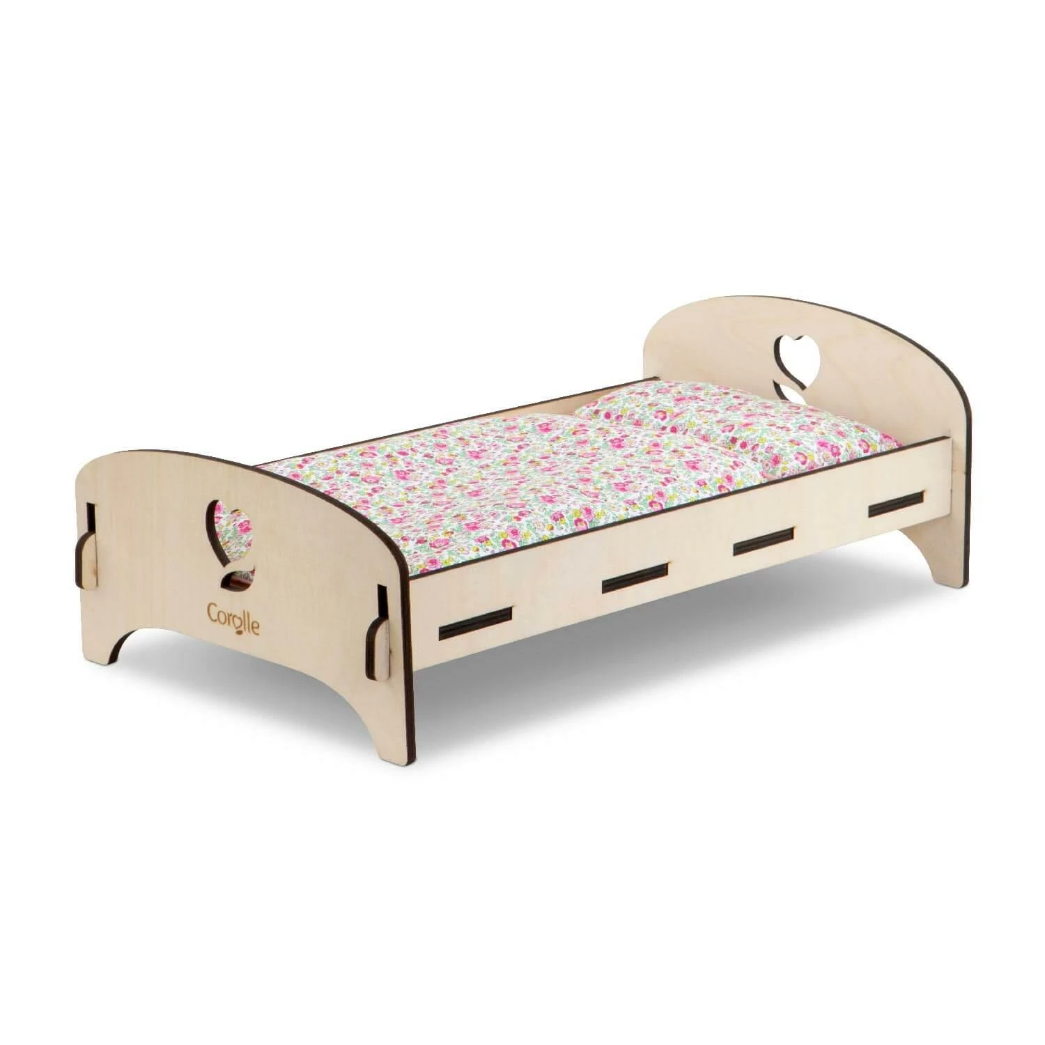 Mobilier Mon Grand Poupon Corolle : Lit En Bois Pour Poupon Et Poupée De 30 à 36 Cm 1 Mobilier Mon Grand Poupon Corolle : Lit En Bois Pour Poupon Et Poupée De 30 à 36 Cm