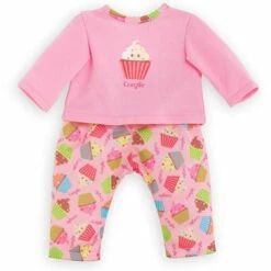 Vêtement Pour Poupée Ma Corolle 36 Cm : Pyjama Cupcakes Rose