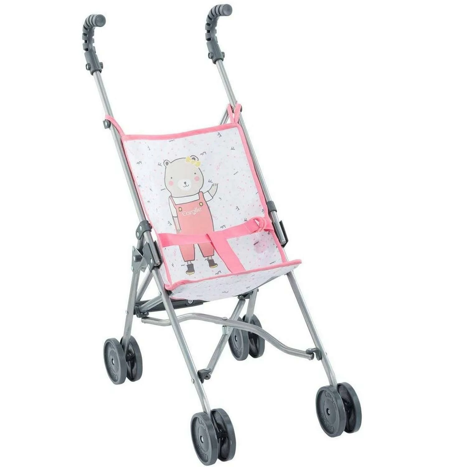 Accessoires Pour Poupon Corolle 36/42/52 Cm : Poussette Canne Rose 1 Accessoires Pour Poupon Corolle 36/42/52 Cm : Poussette Canne Rose