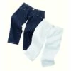 Vêtements Pour Poupée De 42 à 50 Cm : Götz Boutique Lot De 2 Pantalons : Jeans Et Blanc