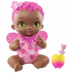 MATTEL Poupon My Garden Baby : Bébé Papillon Fraise Se Régale