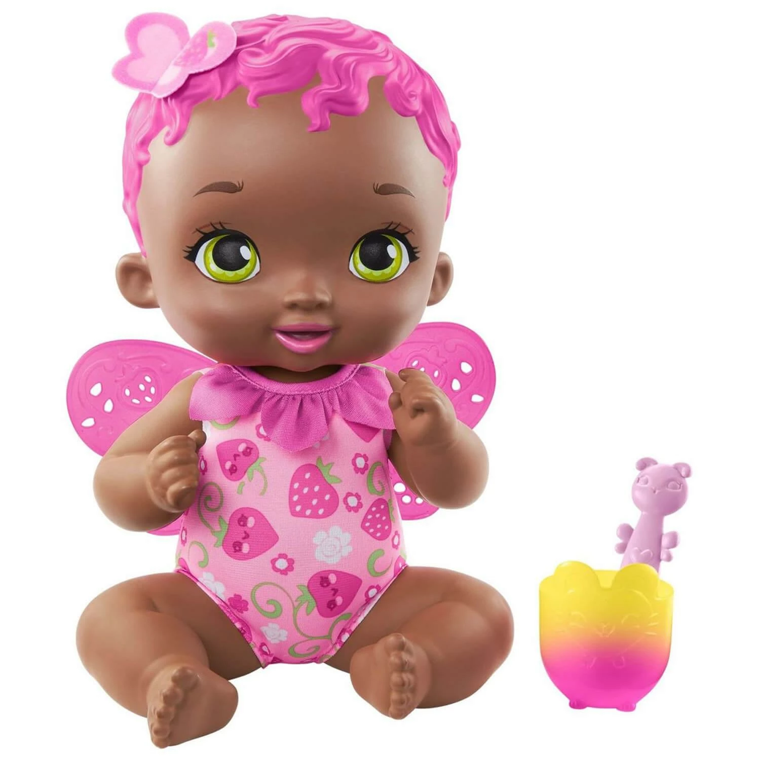 MATTEL Poupon My Garden Baby : Bébé Papillon Fraise Se Régale 1 MATTEL Poupon My Garden Baby : Bébé Papillon Fraise Se Régale