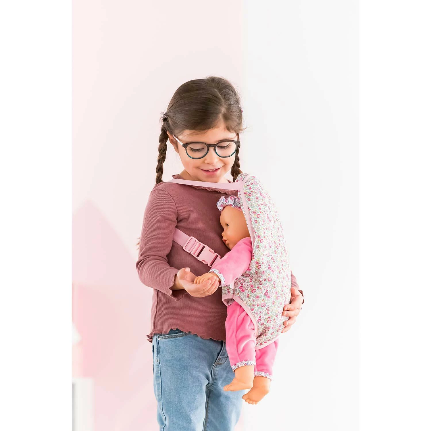 Corolle Accessoire Pour Grand Poupon 36 à 42 Cm : Porte Bébé Fleuri 2 Corolle Accessoire Pour Grand Poupon 36 à 42 Cm : Porte Bébé Fleuri – Image 2