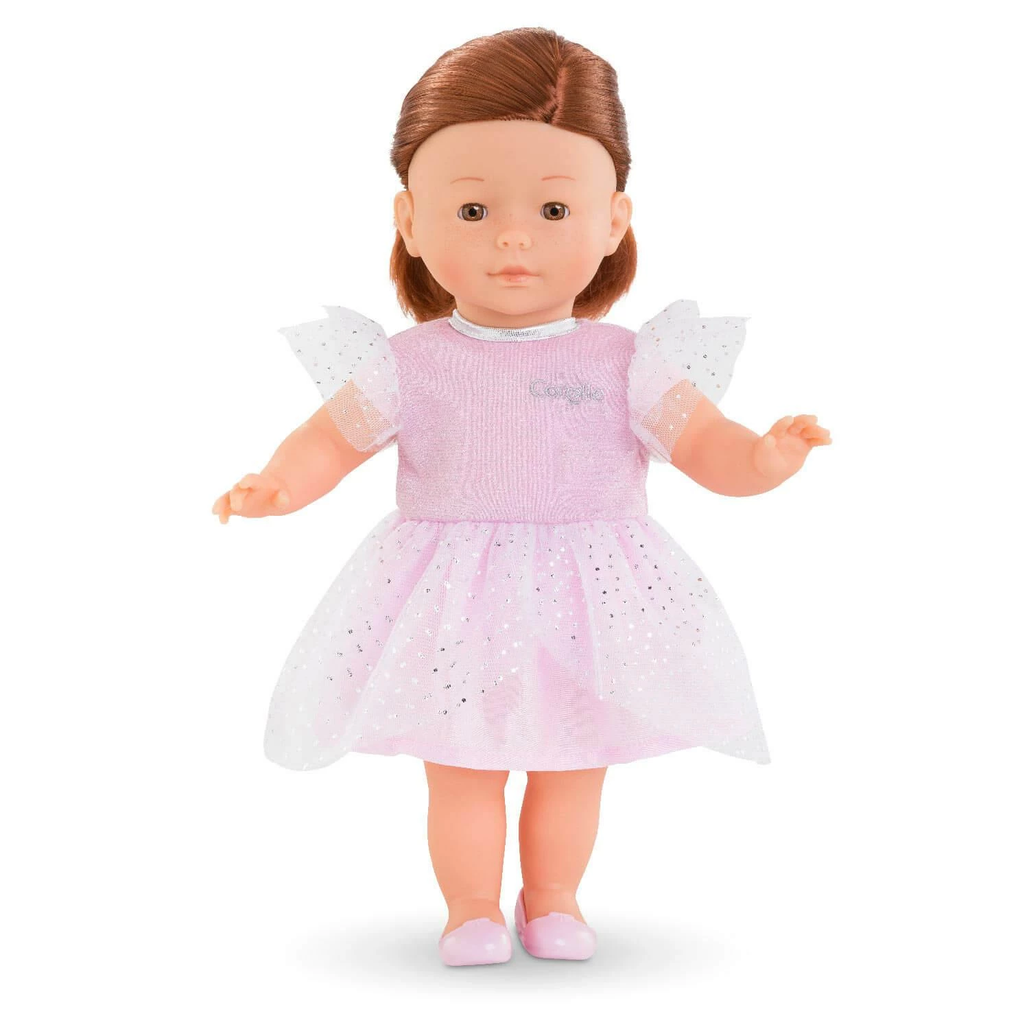Vêtement Pour Poupée Ma Corolle 36 Cm : Robe Rose à Paillettes 2 Vêtement Pour Poupée Ma Corolle 36 Cm : Robe Rose à Paillettes – Image 2