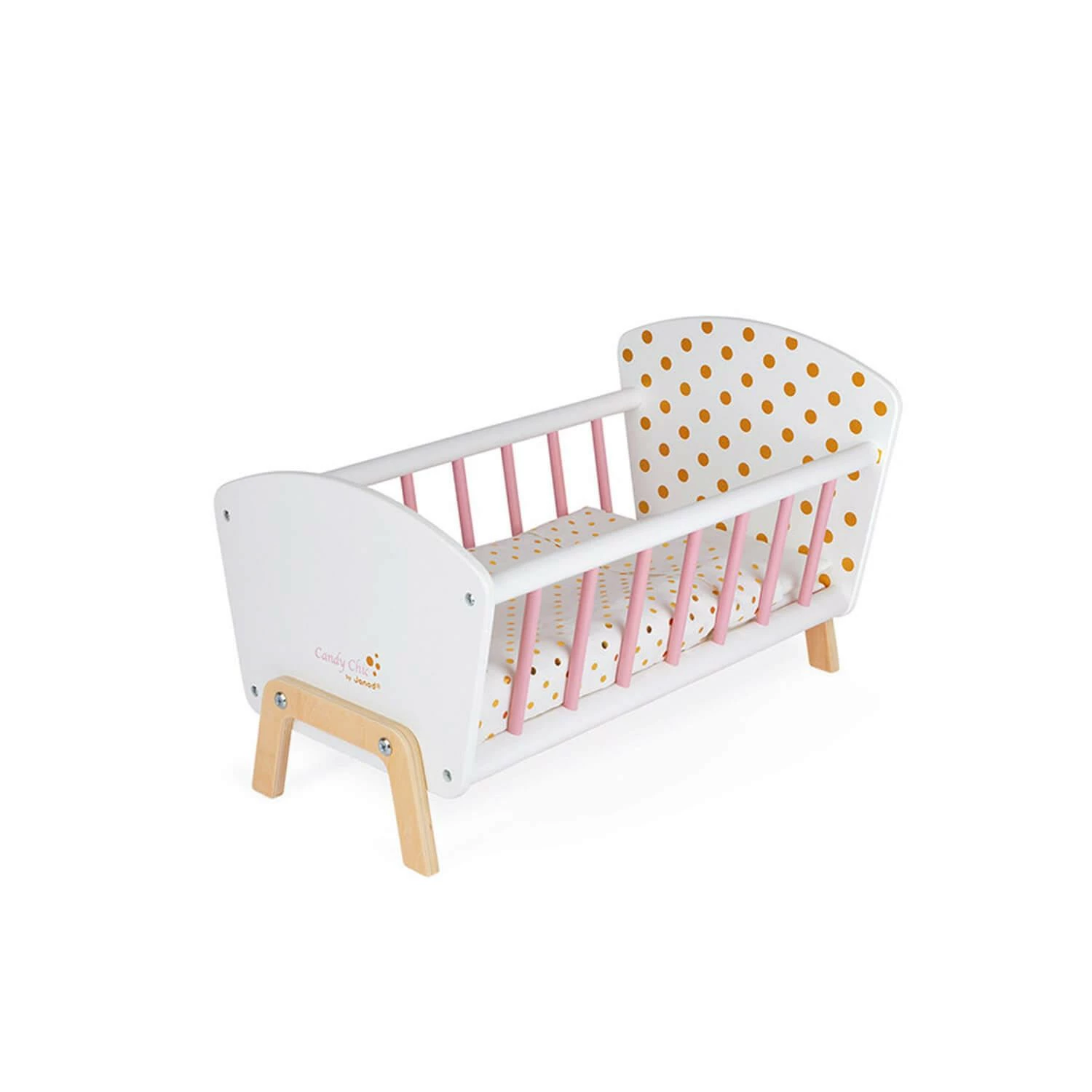 Janod Lit Pour Poupée : Candy Chic 2 Janod Lit Pour Poupée : Candy Chic – Image 2