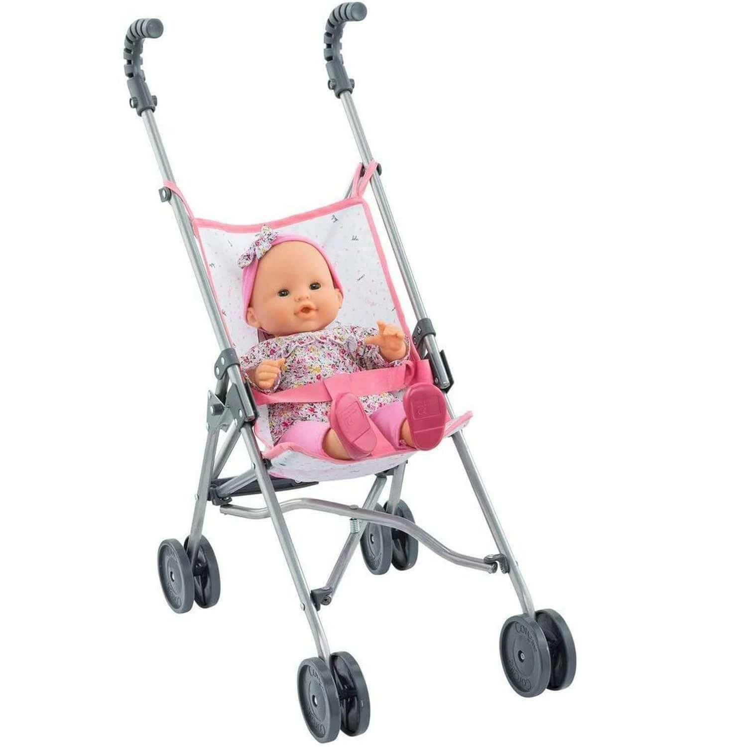 Accessoires Pour Poupon Corolle 36/42/52 Cm : Poussette Canne Rose 2 Accessoires Pour Poupon Corolle 36/42/52 Cm : Poussette Canne Rose â Image 2