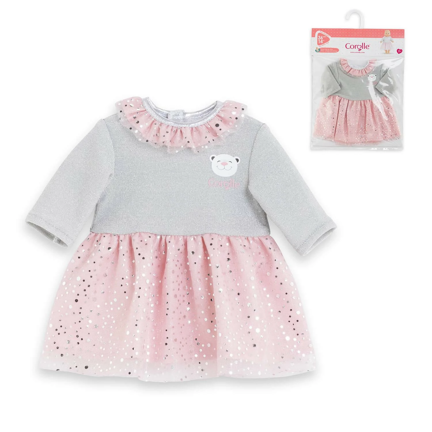Vêtement Pour Mon Grand Poupon Corolle 36 Cm : Robe Soir De Fête 2 Vêtement Pour Mon Grand Poupon Corolle 36 Cm : Robe Soir De Fête – Image 2