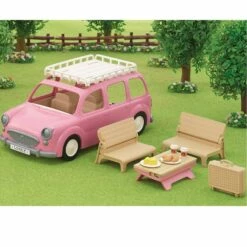 Alternative view of Sylvanian Families 5535 : Le Monospace Rose Et Set De Pique-nique