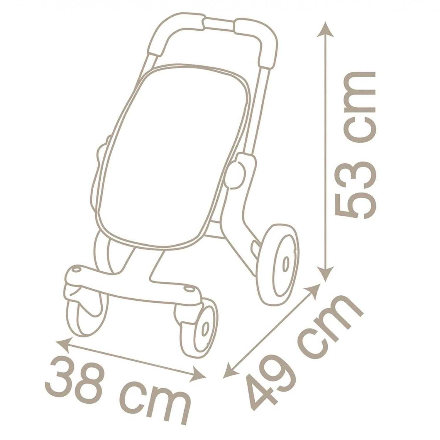 SMOBY Poussette Pour Poupée Jusqu'à 42 Cm : Pop Baby Nurse 3 SMOBY Poussette Pour Poupée Jusqu'à 42 Cm : Pop Baby Nurse – Image 3