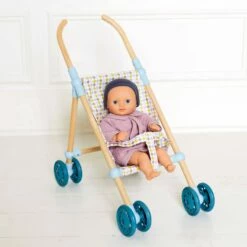Djeco Accessoire Pour Poupon Poméa 32 Cm : Poussette Bois Little Cubes - 44 Cm -Boutique Djeco p3 FULL 213