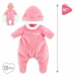 Corolle Vêtements Pour Petit Poupon 30 Cm : Pyjama Rose Et Bonnet -Boutique Djeco p3 FULL 223