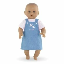 Corolle Vêtement Pour Petit Poupon 30 Cm : Robe Marinière Rose Bords De Loire -Boutique Djeco p3 FULL 232