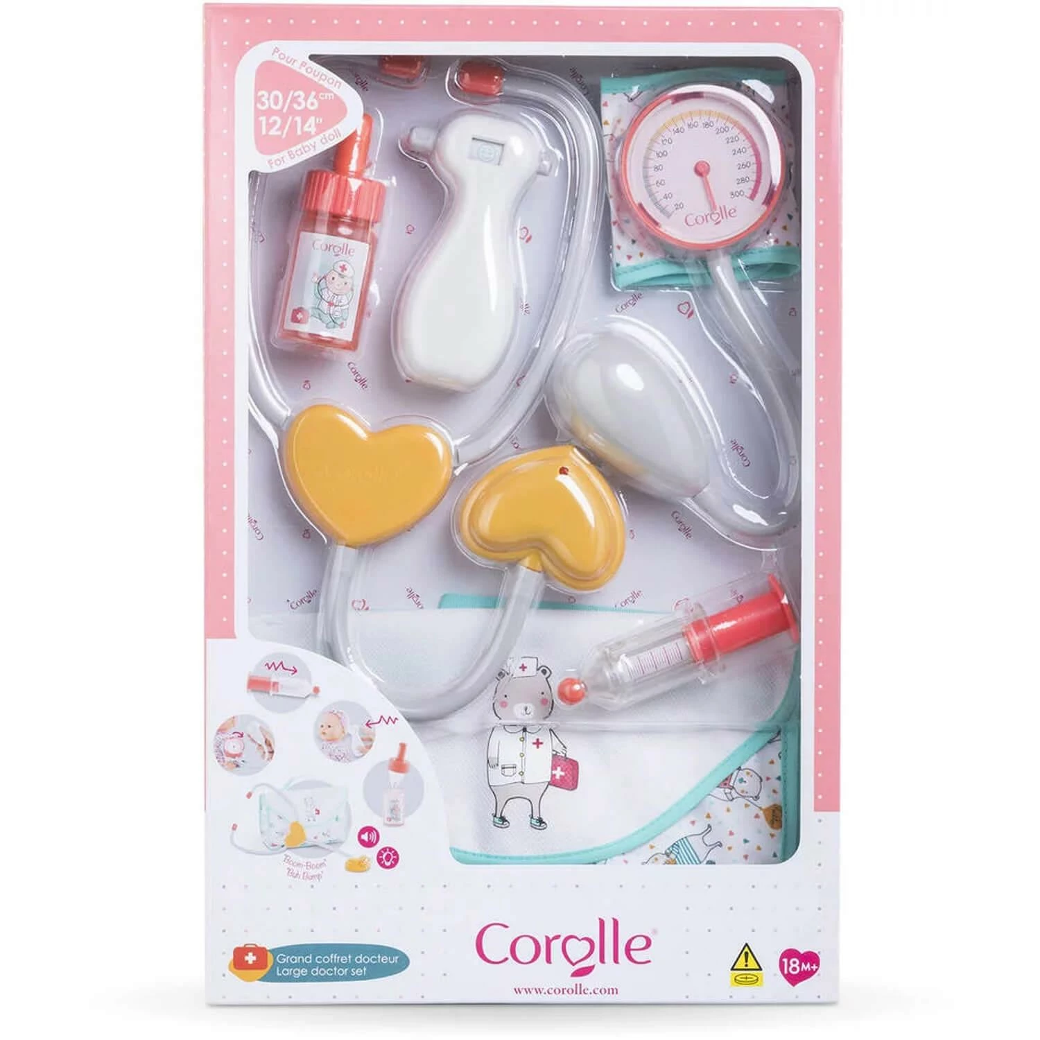 Corolle Accessoires Pour Petit Poupon 30 Cm : Grand Coffret Docteur 3 Corolle Accessoires Pour Petit Poupon 30 Cm : Grand Coffret Docteur â Image 3