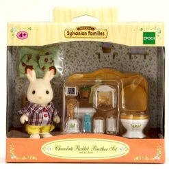 Sylvanian Families Sylvanian Family 5015 : Frère Lapin Chocolat Aux Toilettes -Boutique Djeco p3 FULL 52