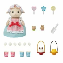 Sylvanian Families Sylvanian Family 5653 : La Maman Mouton Et Son Stand De Popcorn -Boutique Djeco p3 FULL 9