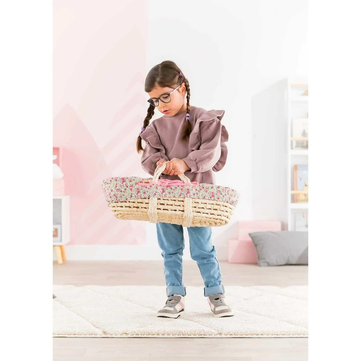 Accessoires Mon Grand Poupon Corolle : Couffin Tressé Pour Poupon 36 Et 42 Cm 5 Accessoires Mon Grand Poupon Corolle : Couffin Tressé Pour Poupon 36 Et 42 Cm – Image 5