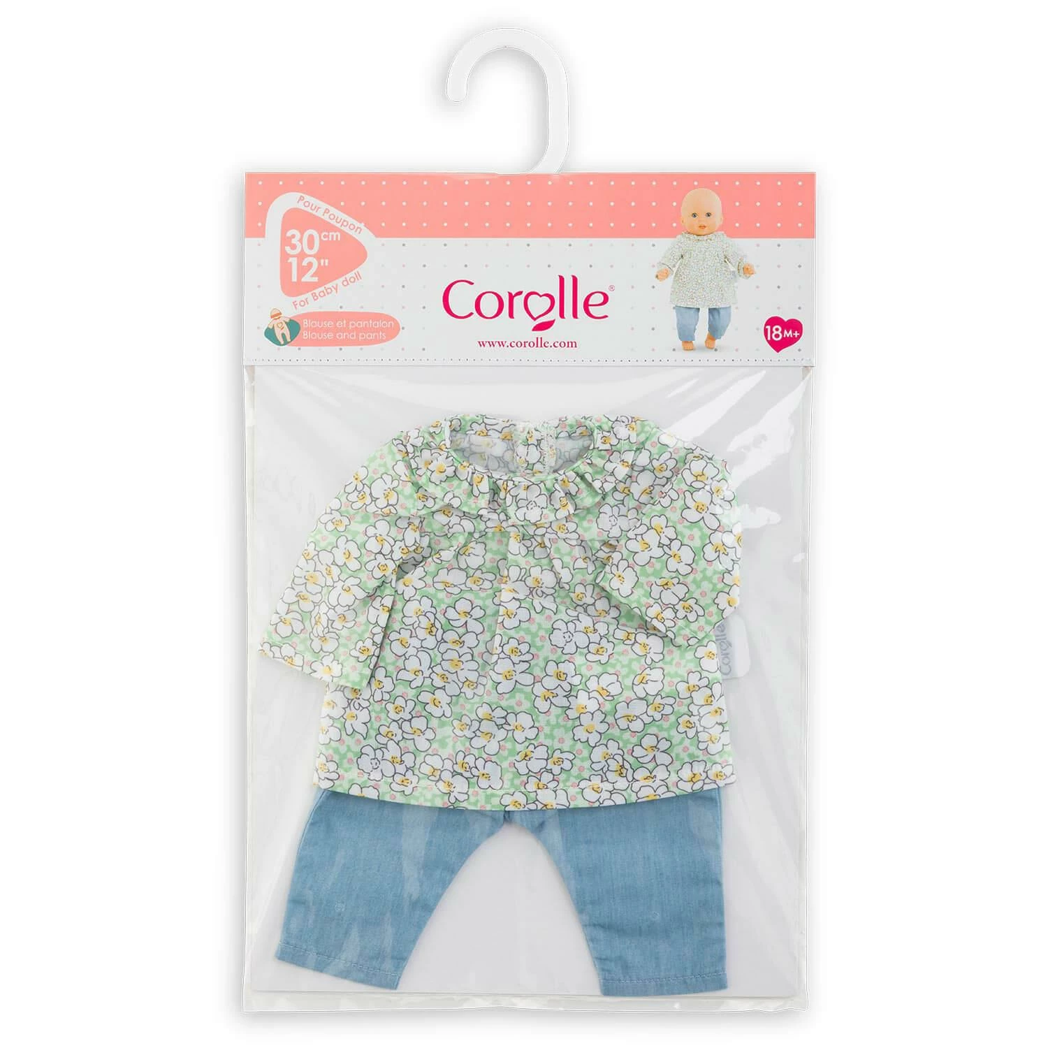 Corolle Vêtements Pour Petit Poupon 30 Cm : Blouse Et Pantalon 5 Corolle Vêtements Pour Petit Poupon 30 Cm : Blouse Et Pantalon – Image 5