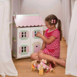 Le Toy Van Maison De Poupée En Bois : Maison Joli Coeur Rose 9 Le Toy Van Maison De Poupée En Bois : Maison Joli Coeur Rose -Boutique Djeco p5 FULL 110