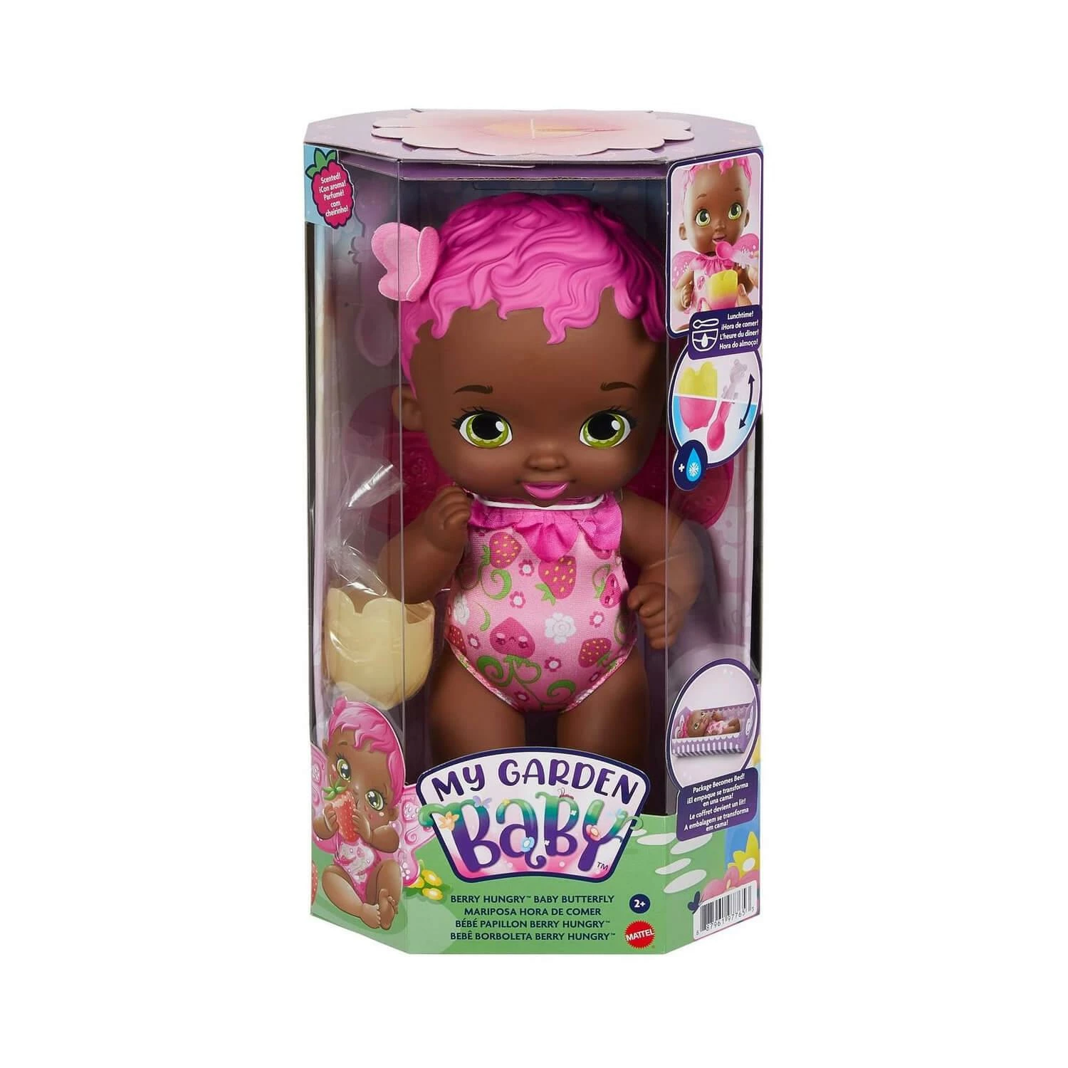 MATTEL Poupon My Garden Baby : Bébé Papillon Fraise Se Régale 5 MATTEL Poupon My Garden Baby : Bébé Papillon Fraise Se Régale – Image 5