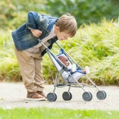 Accessoire Pour Poupon Corolle 36/42/52 Cm : Poussette Canne Bleue -Boutique Djeco p5 FULL 5