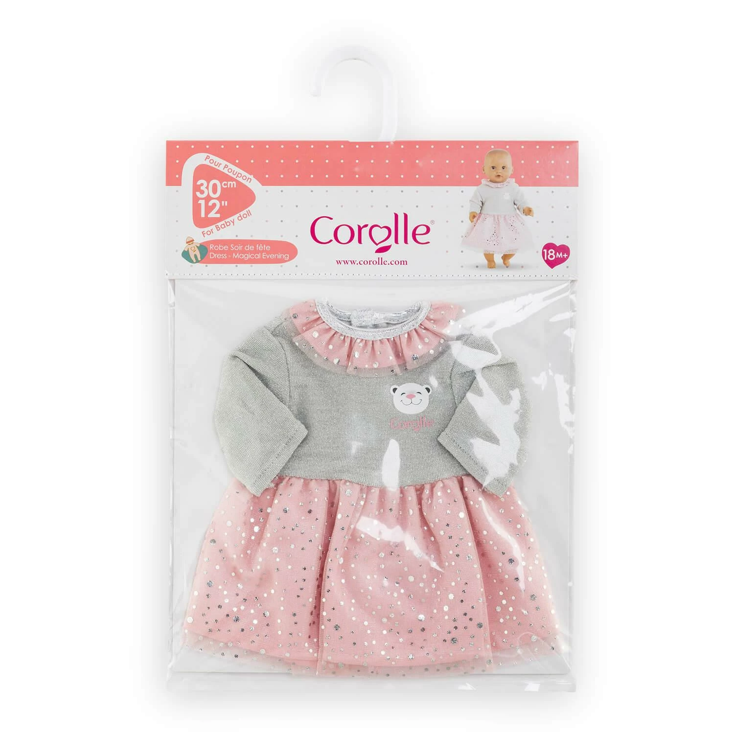 Vêtement Pour Mon Premier Poupon Corolle 30 Cm : Robe Soir De Fête 5 Vêtement Pour Mon Premier Poupon Corolle 30 Cm : Robe Soir De Fête – Image 5