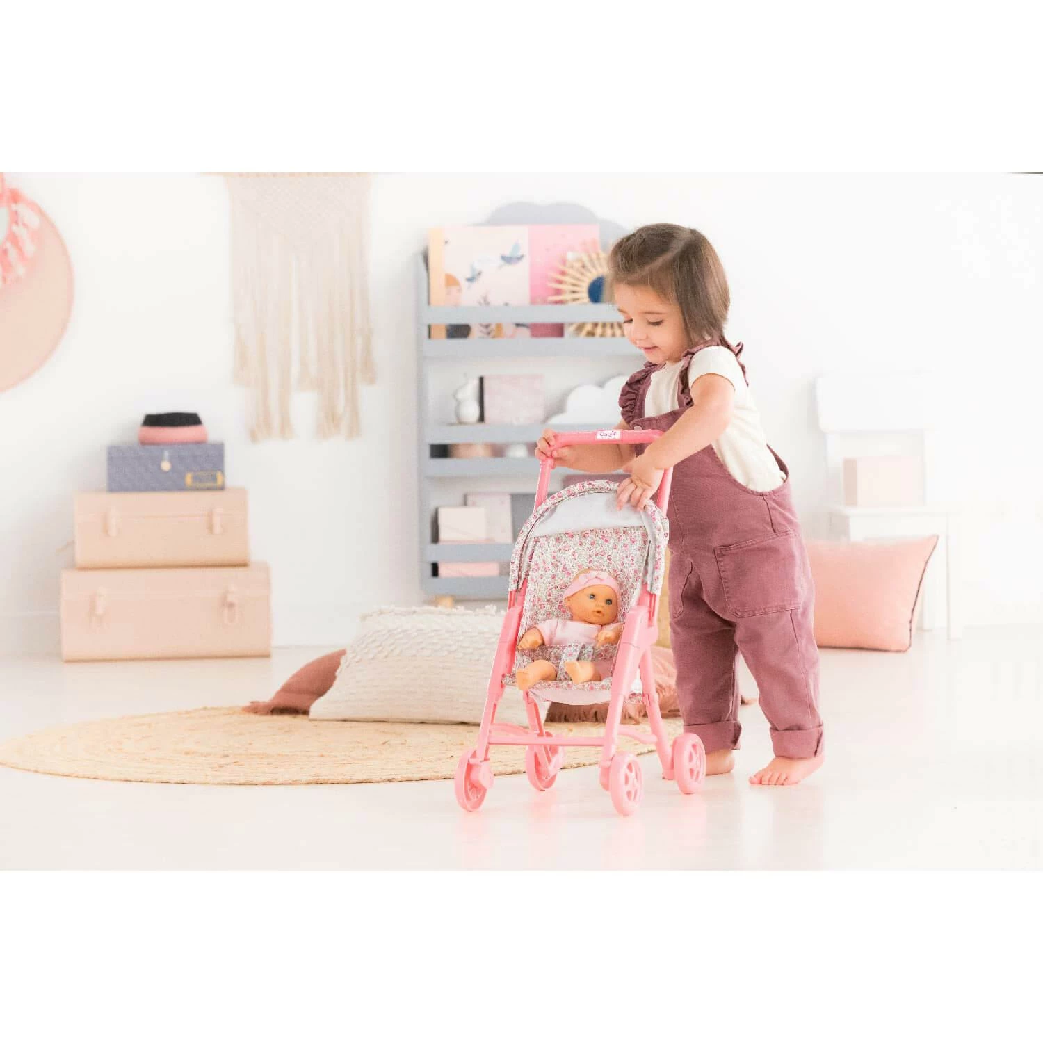 Corolle Accessoire Pour Petit Poupon 30 Cm : Poussette Fleurie 5 Corolle Accessoire Pour Petit Poupon 30 Cm : Poussette Fleurie – Image 5