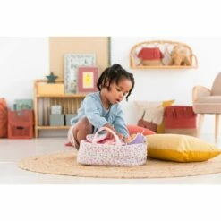 Accessoire Pour Mon Premier Poupon Corolle 30cm : Couffin Fleuri Rose -Boutique Djeco p7 FULL 4